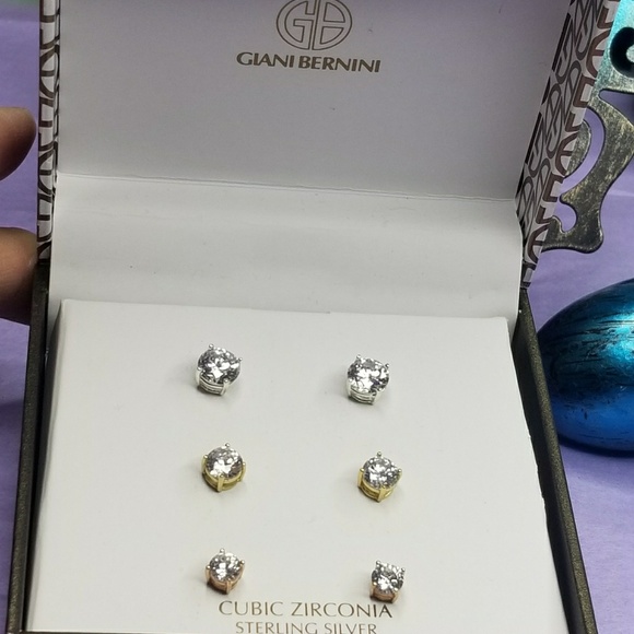 SALE Giani Bernini 18kt Rose Gold & Silver CZ - Picture 7 of 9